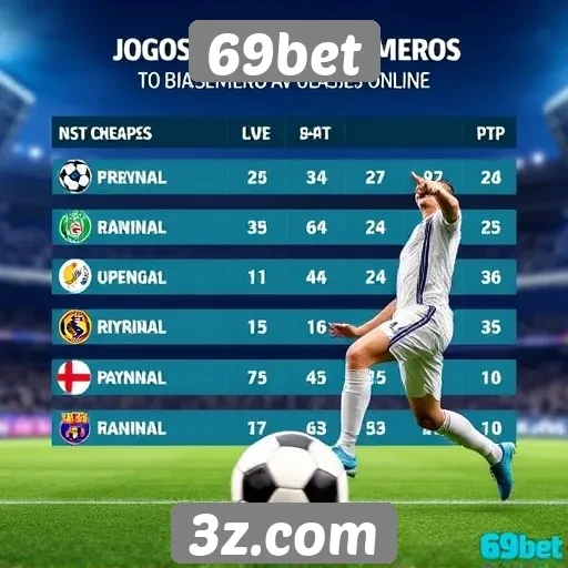Desempenho de jogos ao vivo no 69bet em destaque